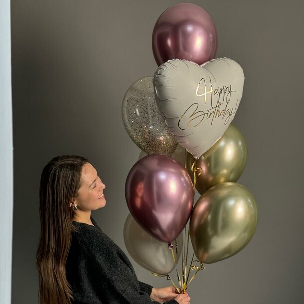 Фонтан шаров на день рождения 🔥, артикул F1328443 - 2790 рублей, доставка по городу. Flawery - доставка цветов