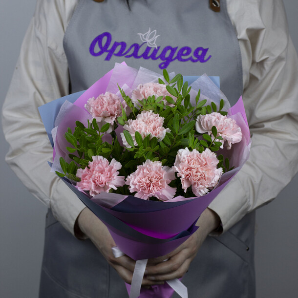 7 диантусов розовых, артикул F1457679 - 3590 рублей, доставка по городу. Flawery - доставка цветов