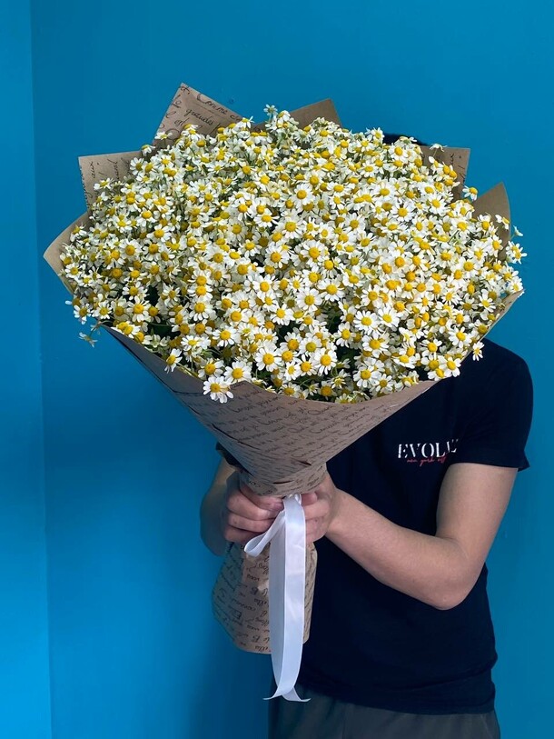 Букет из ромашек, артикул F1315468 - 8492 рублей, доставка по городу. Flawery - доставка цветов