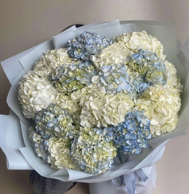 Букет "облачко" из гортензий, артикул F1369491 - 11870 рублей, доставка по городу. Flawery - доставка цветов