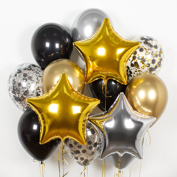 Набор шаров «брызги шампанского», артикул F1398371 - 4000 рублей, доставка по городу. Flawery - доставка цветов