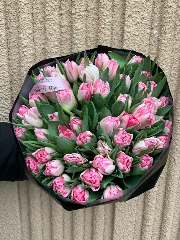 Пионовидные тюльпаны, артикул F1365174 - 16750 рублей, доставка по городу. Flawery - доставка цветов