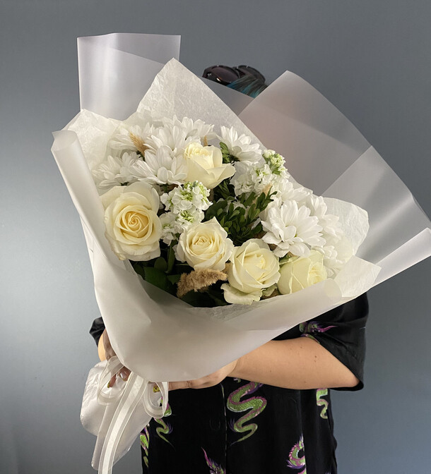 Букет "лунная мелодия", артикул F1316176 - 4290 рублей, доставка по городу. Flawery - доставка цветов