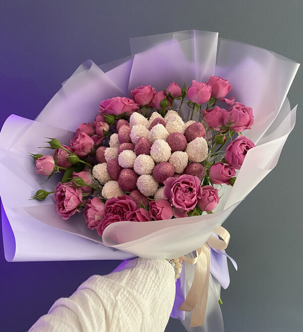 Букет "аврил", артикул F1317616 - 8890 рублей, доставка по городу. Flawery - доставка цветов