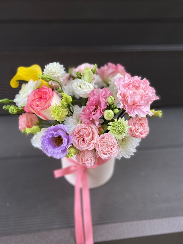 Композиция с каллой, артикул F1314396 - 3490 рублей, доставка по городу. Flawery - доставка цветов