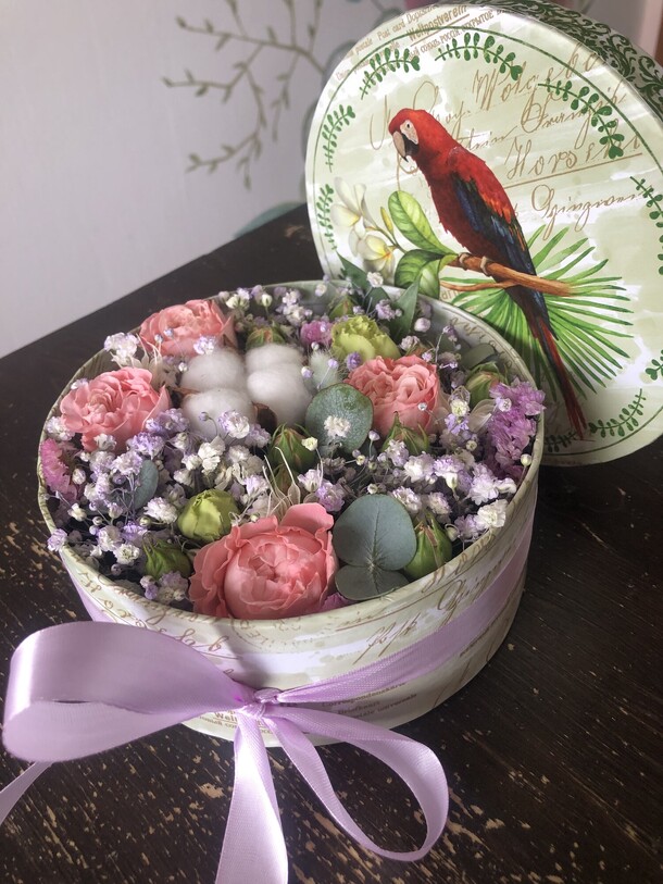 Коробочка с хлопком, артикул F1322139 - 2490 рублей, доставка по городу. Flawery - доставка цветов