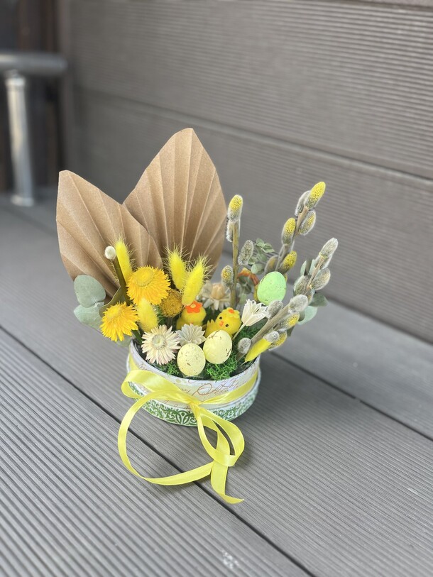 Пасхальная композиция на стол, артикул F1406906 - 2490 рублей, доставка по городу. Flawery - доставка цветов