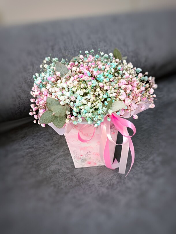 Букет из гипсофилы, артикул F1230836 - 1450 рублей, доставка по городу. Flawery - доставка цветов