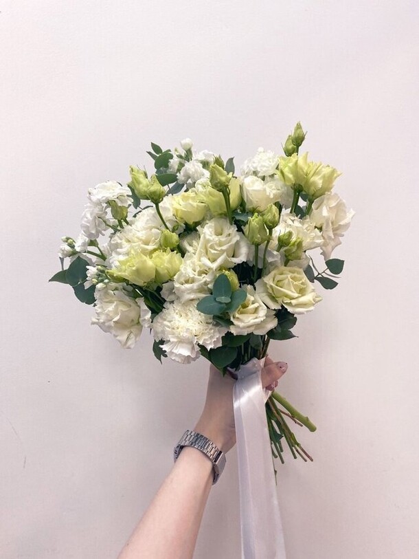 Букет невесты № 3, артикул F1322040 - 5460 рублей, доставка по городу. Flawery - доставка цветов