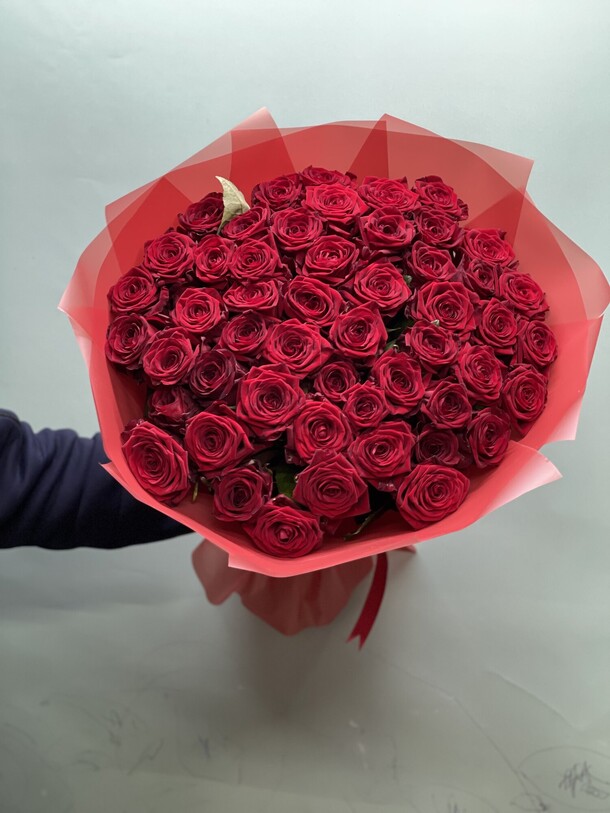 Роза 51шт, артикул F1180236 - 16500 рублей, доставка по городу. Flawery - доставка цветов