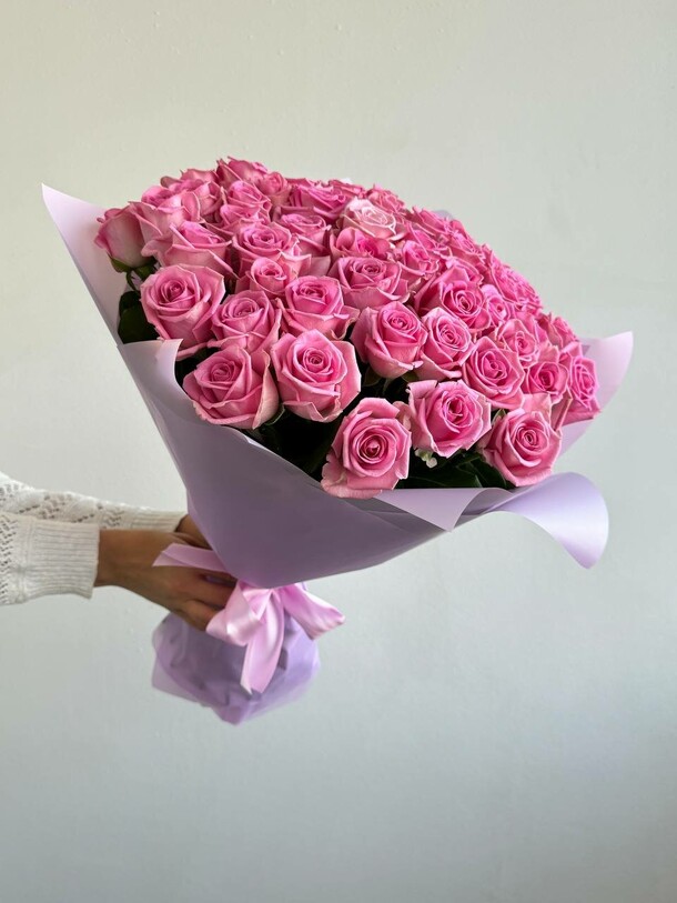 Букет из 51 розы аква 50см, артикул F1325442 - 12790 рублей, доставка по городу. Flawery - доставка цветов