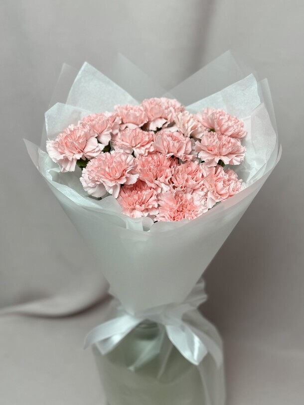 15 розовых диантусов, артикул F1394455 - 3500 рублей, доставка по городу. Flawery - доставка цветов