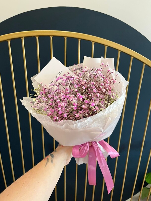 Букет из гипсофилы, артикул F1324078 - 1650 рублей, доставка по городу. Flawery - доставка цветов