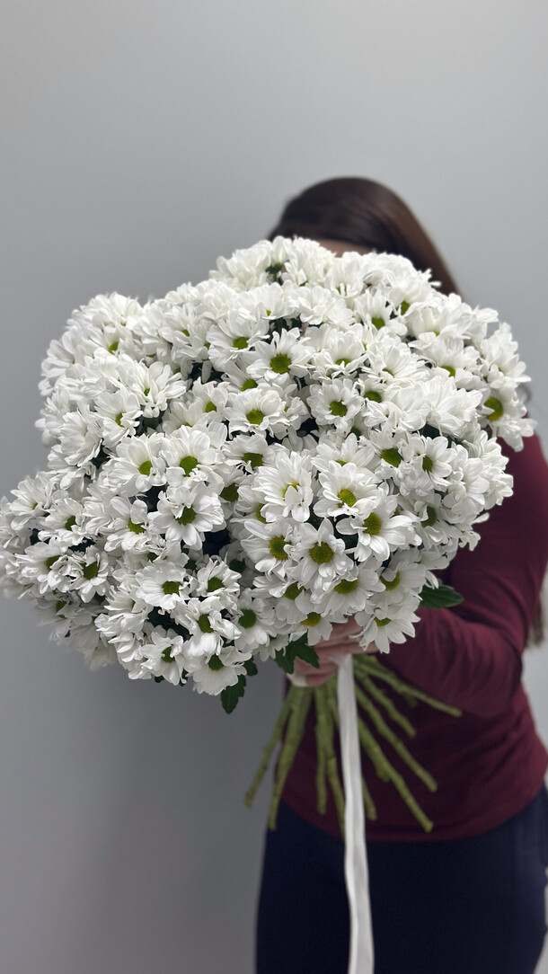 15 хризантем, артикул F1324178 - 12857 рублей, доставка по городу. Flawery - доставка цветов