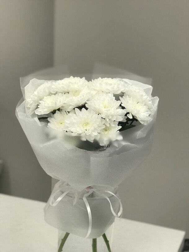 Букет из хризантем, артикул F1349601 - 2310 рублей, доставка по городу. Flawery - доставка цветов