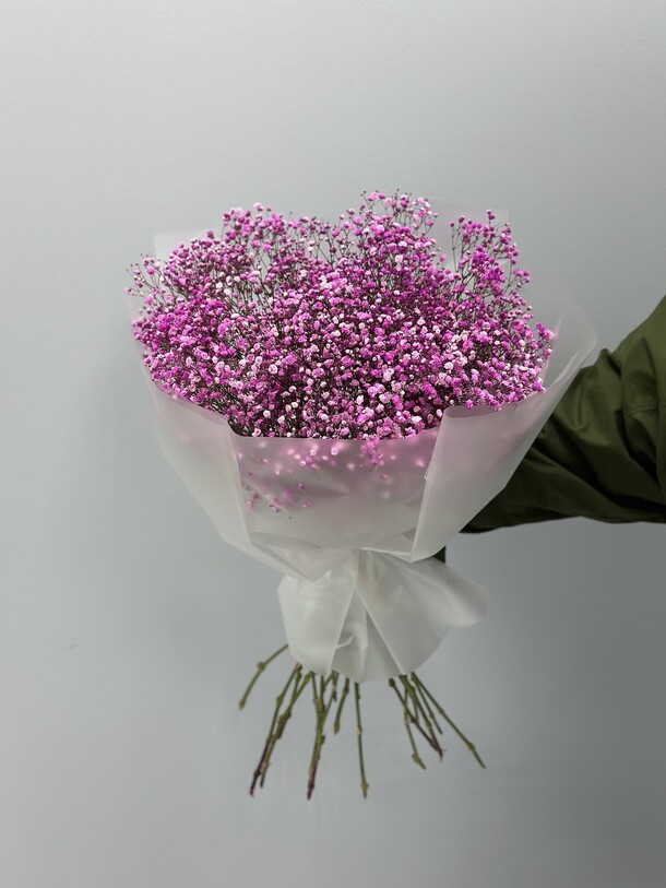 Букет из 21 розовой гипсофилы, артикул F1412692 - 12321 рублей, доставка по городу. Flawery - доставка цветов