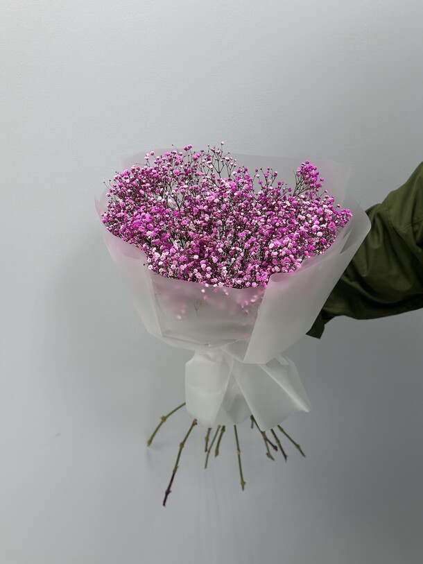 Букет из 15 веток розовой гипсофилы, артикул F1420374 - 8800 рублей, доставка по городу. Flawery - доставка цветов