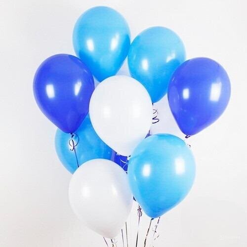 Гелиевые шары 9 шт, артикул F1328727 - 1950 рублей, доставка по городу. Flawery - доставка цветов