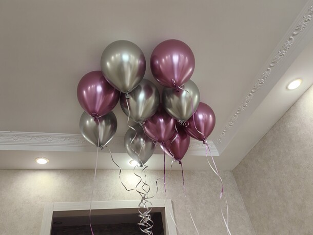 Гелиевые шары под потолок, артикул F1341130 - 2500 рублей, доставка по городу. Flawery - доставка цветов