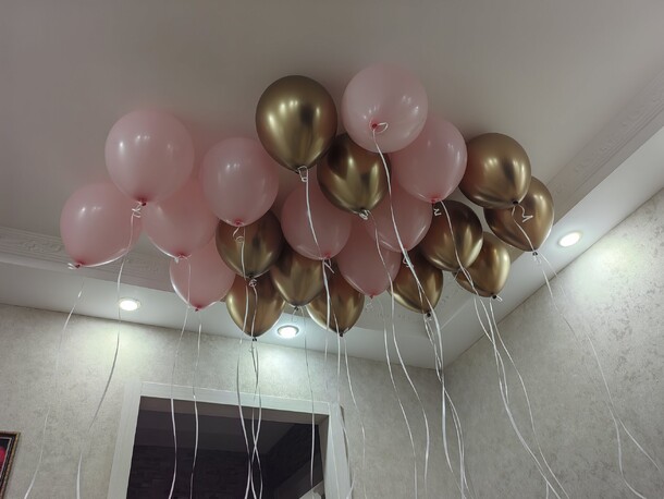 Гелиевые шары под потолок, артикул F1343199 - 4750 рублей, доставка по городу. Flawery - доставка цветов