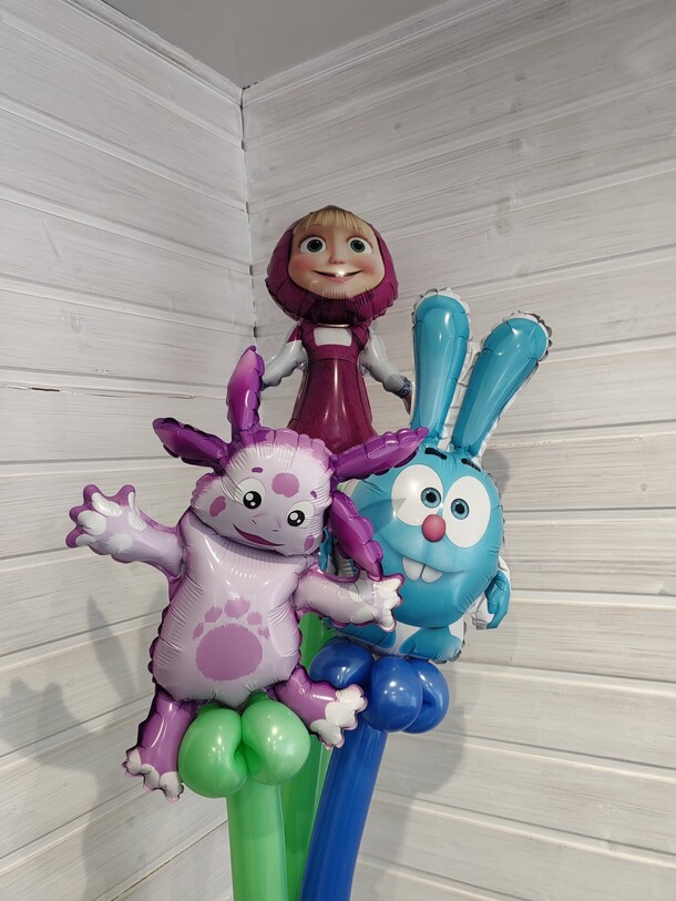 Шар - игрушка мини фигуры, артикул F1349125 - 1200 рублей, доставка по городу. Flawery - доставка цветов