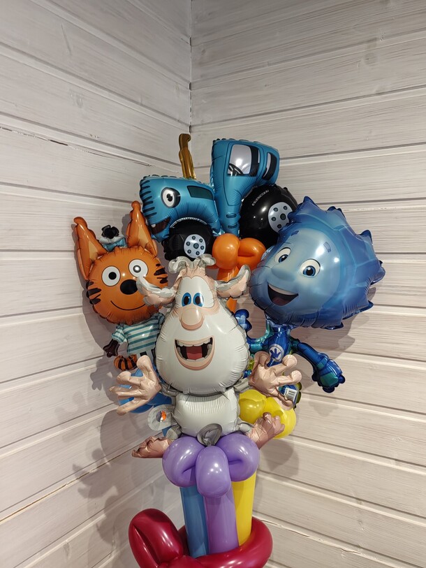 Шар - игрушка мини фигуры, артикул F1350638 - 1600 рублей, доставка по городу. Flawery - доставка цветов