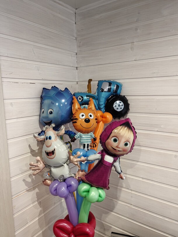 Шар - игрушка мини фигуры, артикул F1350639 - 2000 рублей, доставка по городу. Flawery - доставка цветов