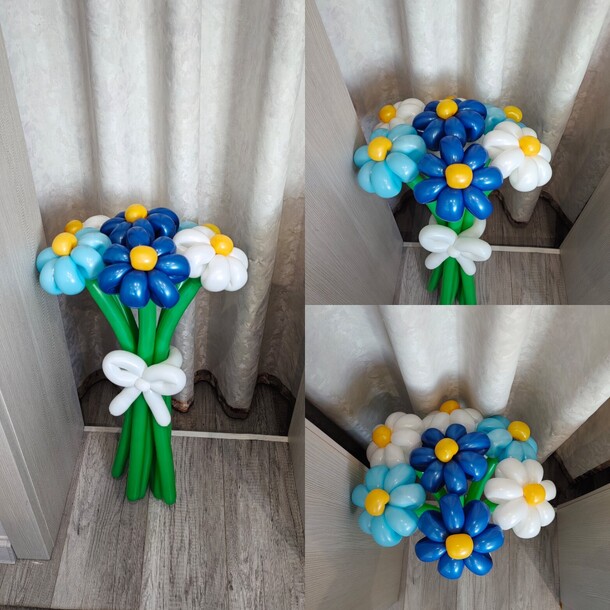 Букет из воздушных ромашек, артикул F1365123 - 1400 рублей, доставка по городу. Flawery - доставка цветов