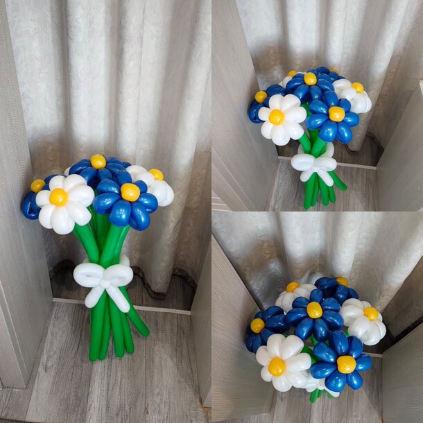 Букет из воздушных ромашек, артикул F1365125 - 1400 рублей, доставка по городу. Flawery - доставка цветов