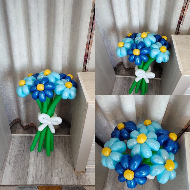 Букет из воздушных ромашек, артикул F1365130 - 1400 рублей, доставка по городу. Flawery - доставка цветов