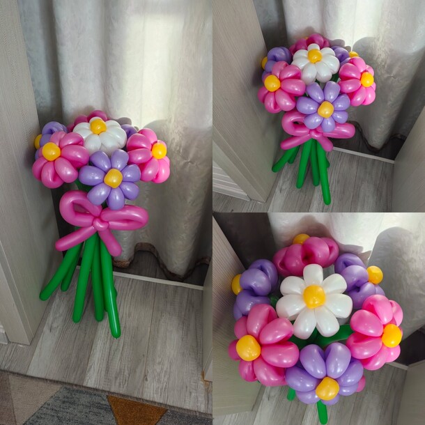 Букет цветов из шаров, артикул F1365212 - 1400 рублей, доставка по городу. Flawery - доставка цветов