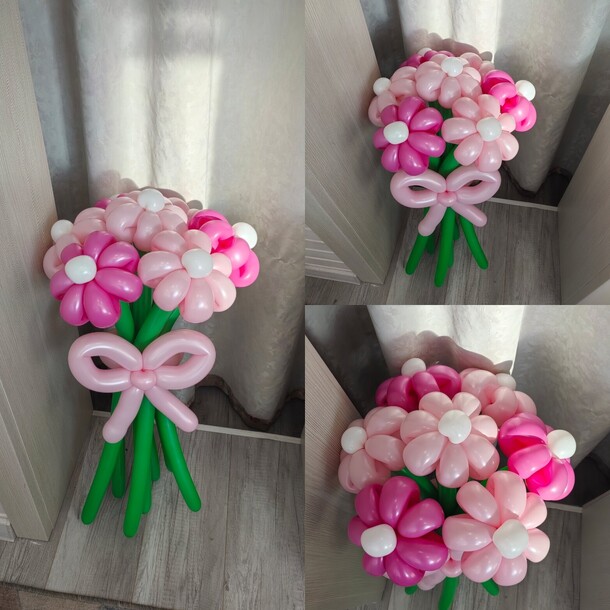 Букет цветов из шаров, артикул F1365219 - 1400 рублей, доставка по городу. Flawery - доставка цветов