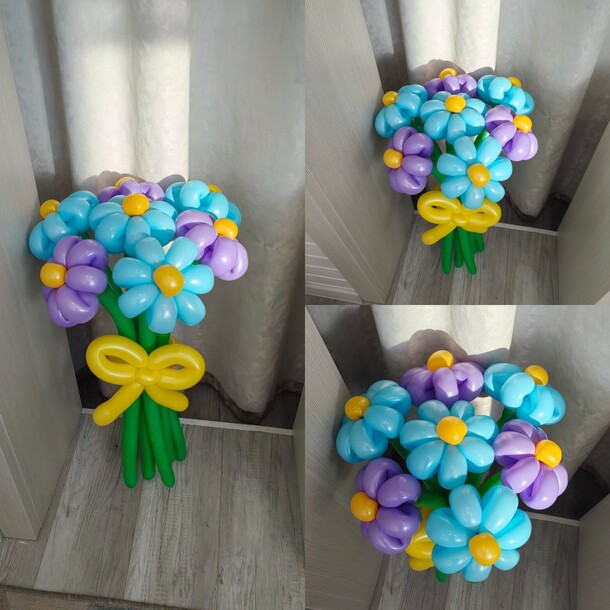 Букет цветов из шаров, артикул F1365225 - 1400 рублей, доставка по городу. Flawery - доставка цветов