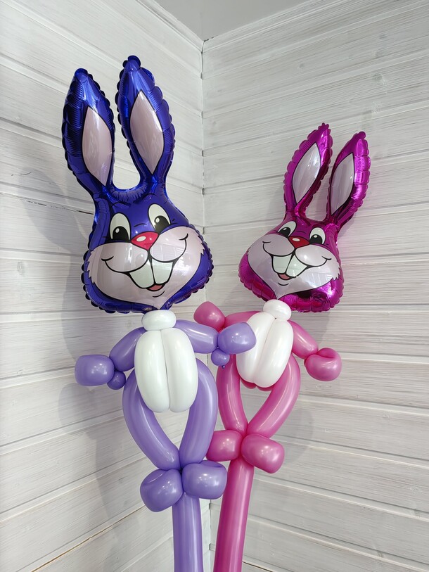 Шар - игрушка мини зайчики, артикул F1414841 - 1700 рублей, доставка по городу. Flawery - доставка цветов
