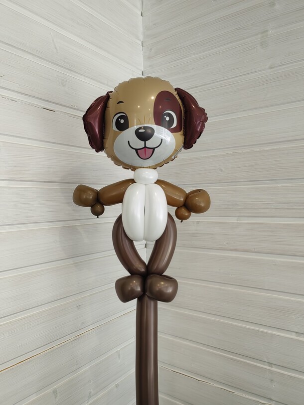 Шар - игрушка мини собачка, артикул F1414846 - 900 рублей, доставка по городу. Flawery - доставка цветов