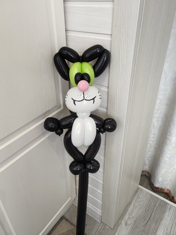 Шар - игрушка чёрный кот. Шары шарики, артикул F1415569 - 1000 рублей, доставка по городу. Flawery - доставка цветов