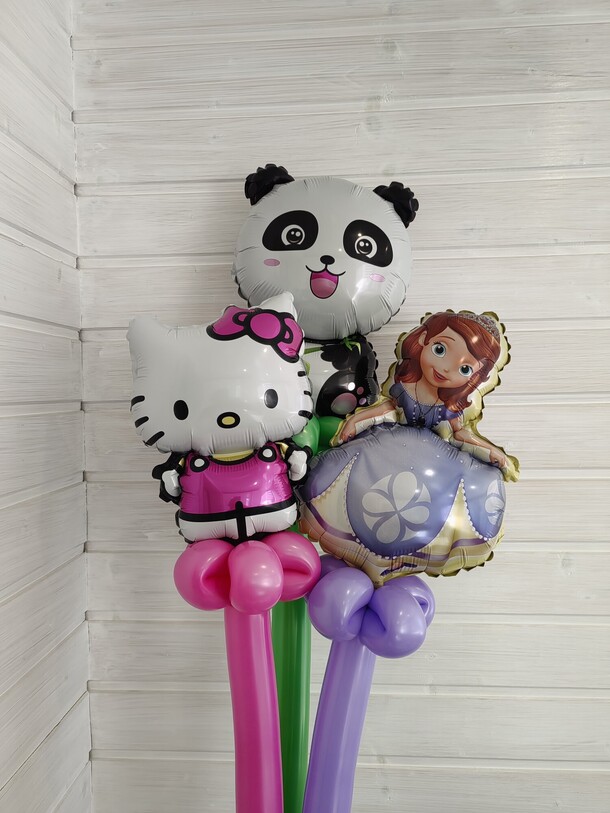 Шар - игрушка мини фигуры на шдм, артикул F1419583 - 1200 рублей, доставка по городу. Flawery - доставка цветов