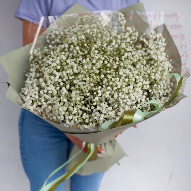 Букет гигант из гипсофилы | гипсофила, артикул F1084720 - 5650 рублей, доставка по городу. Flawery - доставка цветов