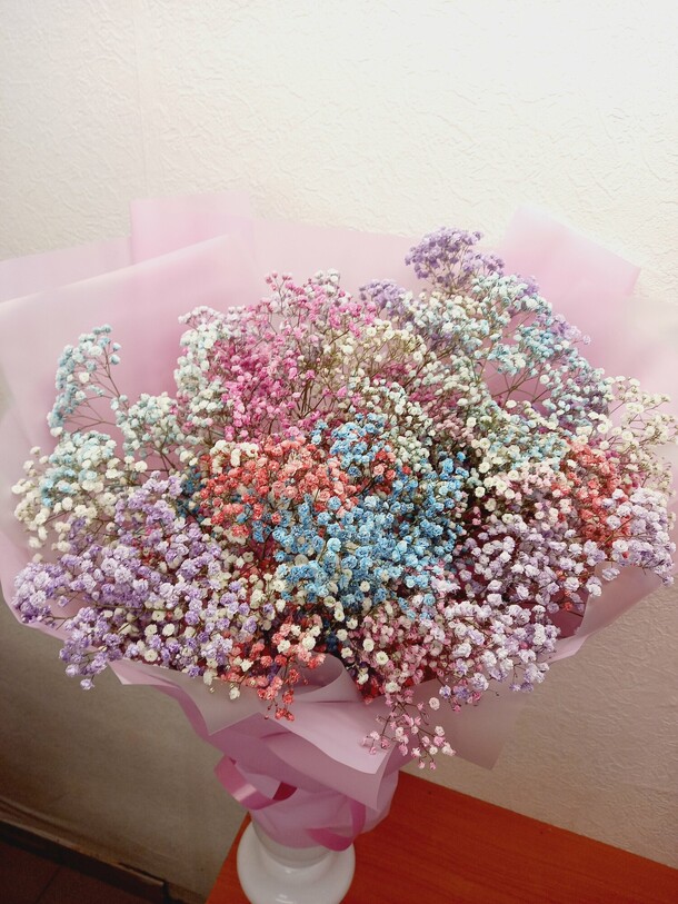 Букет из гипсофилы макси, артикул F1332137 - 10400 рублей, доставка по городу. Flawery - доставка цветов