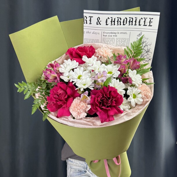 Букет весенняя мелодия, артикул F1394691 - 4901 рублей, доставка по городу. Flawery - доставка цветов