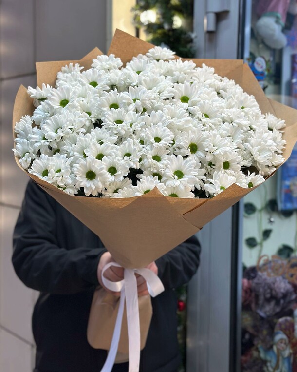 Кустовые хризантемы, артикул F1334050 - 34327 рублей, доставка по городу. Flawery - доставка цветов