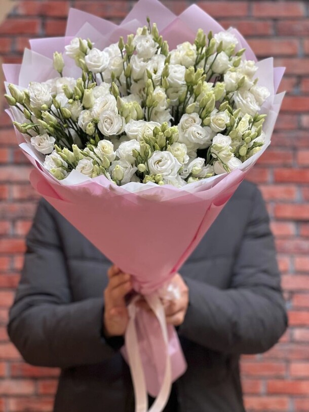 Эустома белая, артикул F1351366 - 22494 рублей, доставка по городу. Flawery - доставка цветов