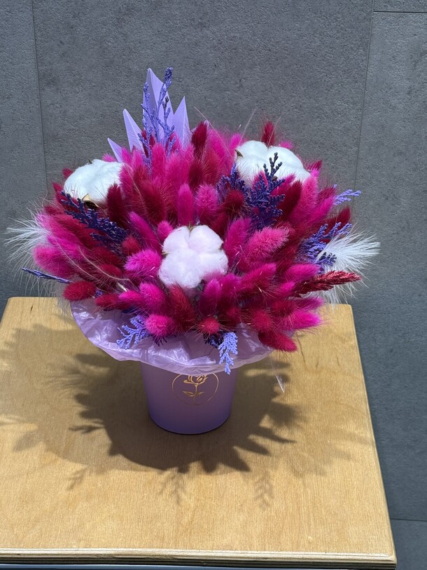 Композиция из сухоцветов, артикул F1354953 - 3520 рублей, доставка по городу. Flawery - доставка цветов