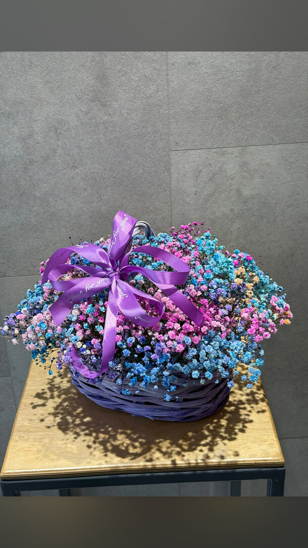 Гипсофиллы в корзинки, артикул F1373797 - 4500 рублей, доставка по городу. Flawery - доставка цветов