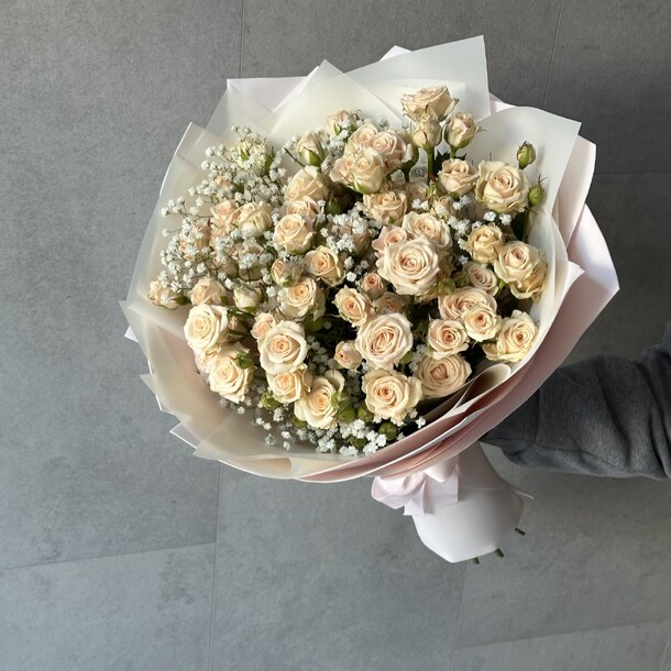 Букет белоснежка, артикул F1382965 - 9240 рублей, доставка по городу. Flawery - доставка цветов