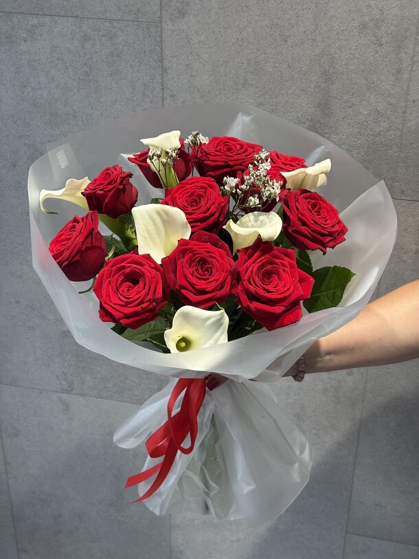 Букет страсть ❤️‍🔥, артикул F1445590 - 11550 рублей, доставка по городу. Flawery - доставка цветов