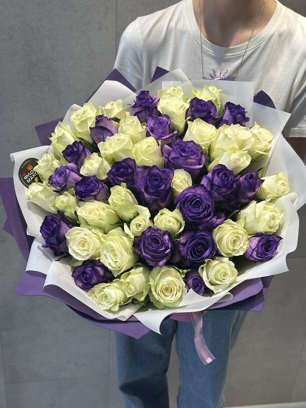 Фиолетовый акцент💜, артикул F1447966 - 14025 рублей, доставка по городу. Flawery - доставка цветов