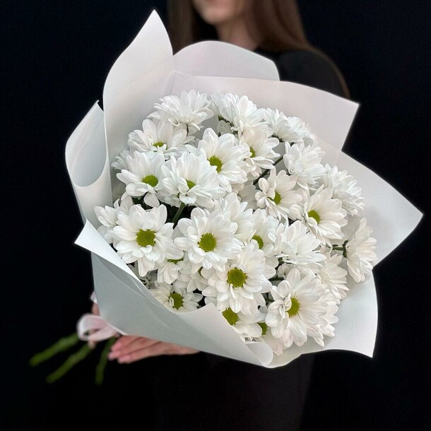 Хризантема кустовая ромашка (мб 035), артикул F1341192 - 3809 рублей, доставка по городу. Flawery - доставка цветов