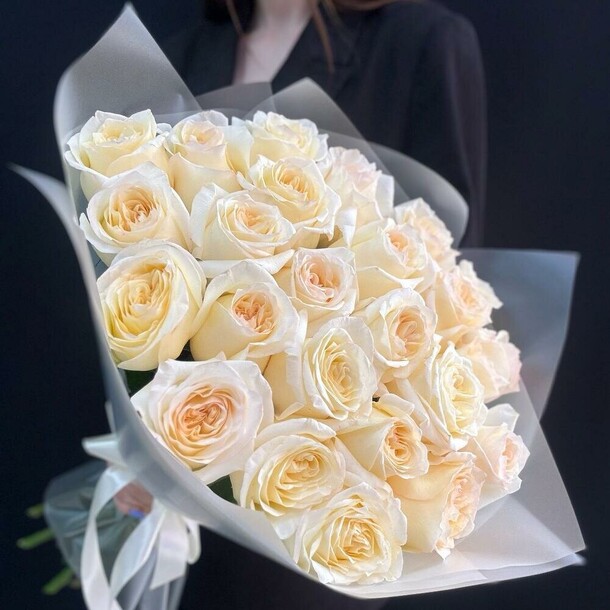 Роза пион 25 шт (мб 045), артикул F1380232 - 13287 рублей, доставка по городу. Flawery - доставка цветов