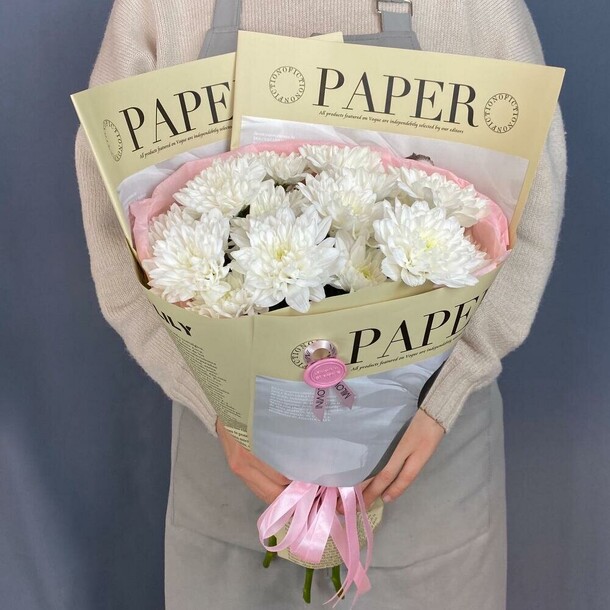 Букет из кустовой хризантемы, артикул F1342387 - 2475 рублей, доставка по городу. Flawery - доставка цветов